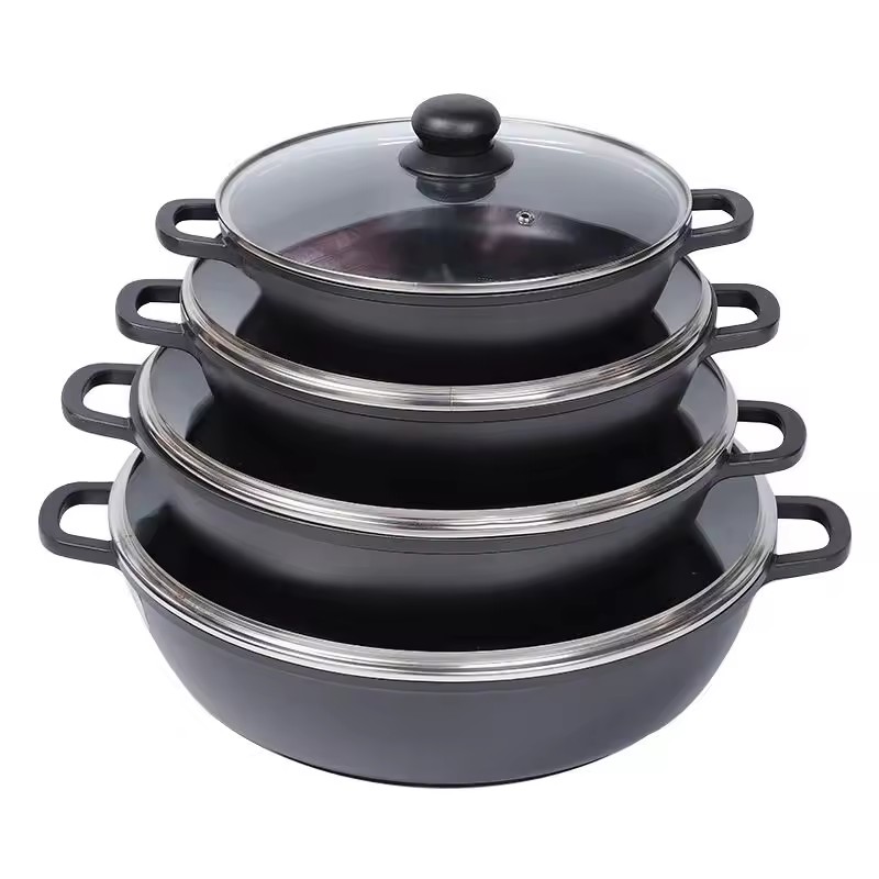 Non Stick Cookware Customized Aluminum Pans And Pots Set