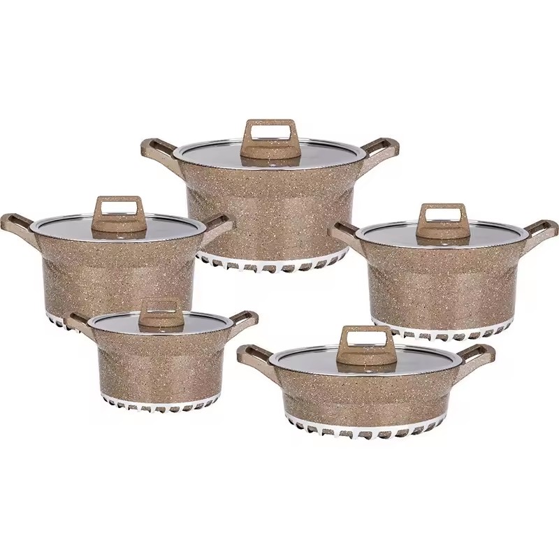 Die-casting Kitchenware Aluminum Cookware Sets