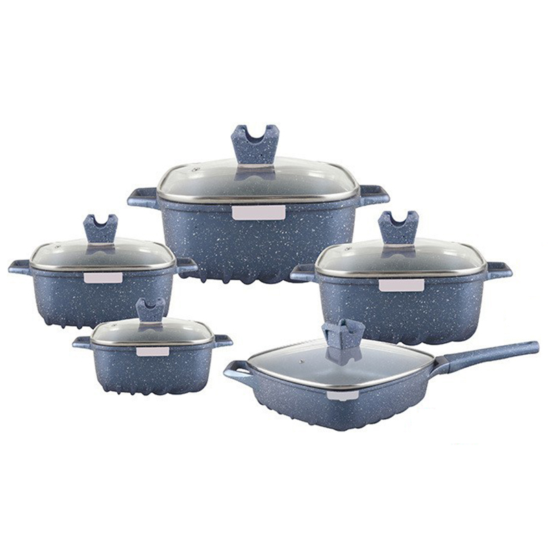 Maifan Stone Soup Pot Square Cooking Pot Set